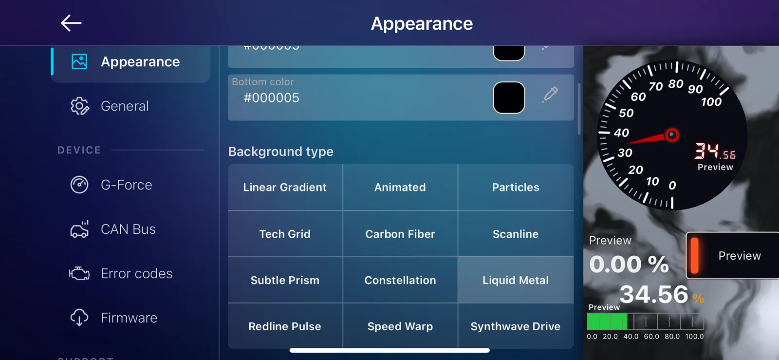 Colors & Backgrounds
